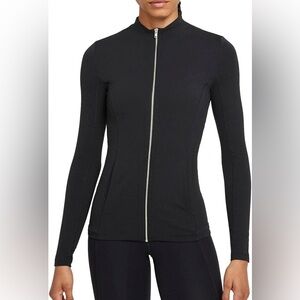 Nike Black Full-Zip Long Sleeve Women's Top